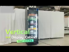 Цельностеклянный витринный шкаф